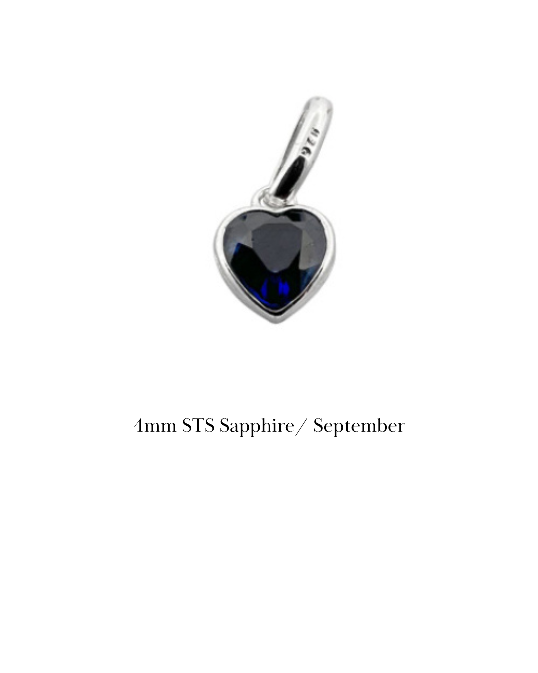 Personalised Initial Birthstone Heart Bracelet | Sterling Silver - Beautiful Keepsakes
