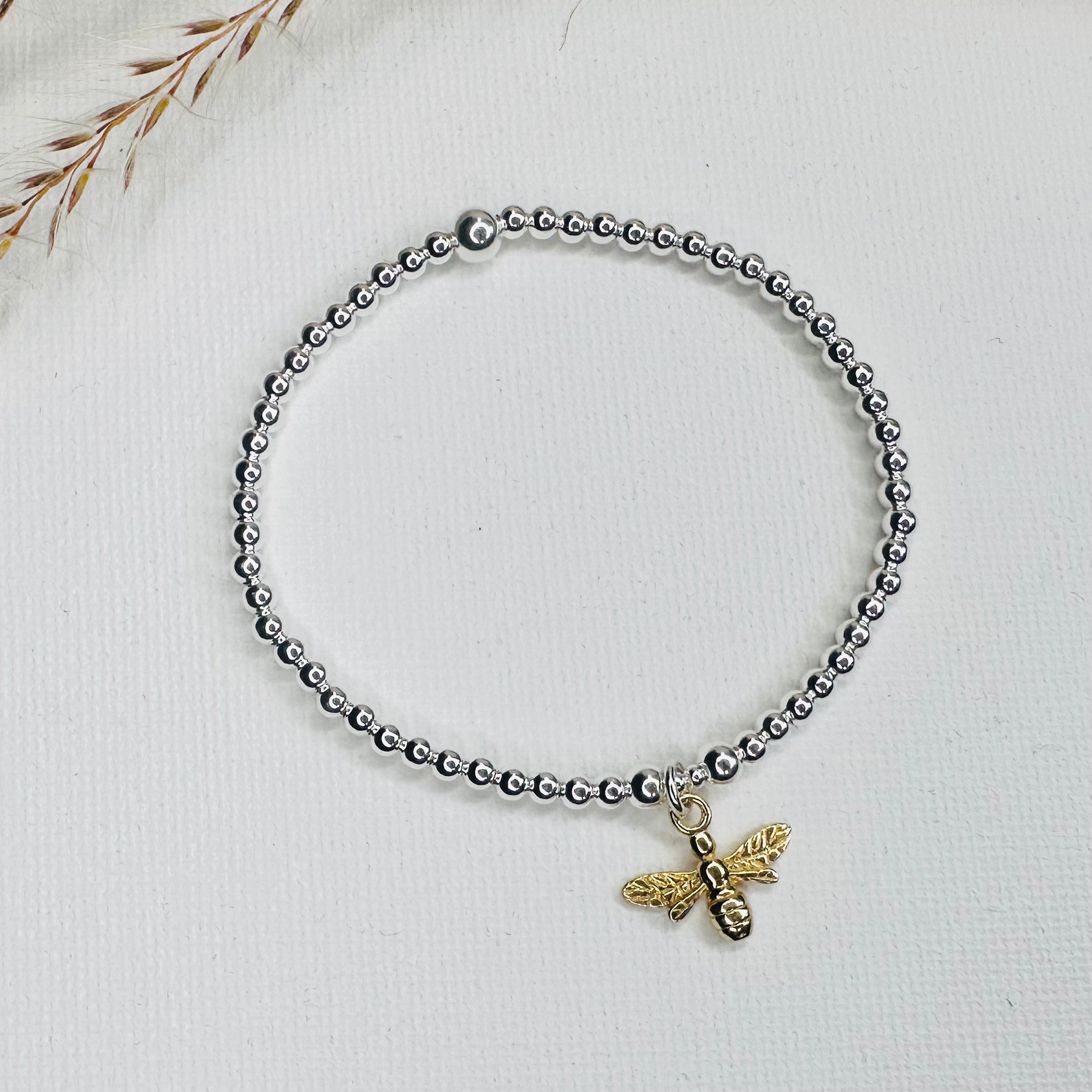 Sterling Silver Bumble Bee Bracelet 925 Beautiful Keepsakes