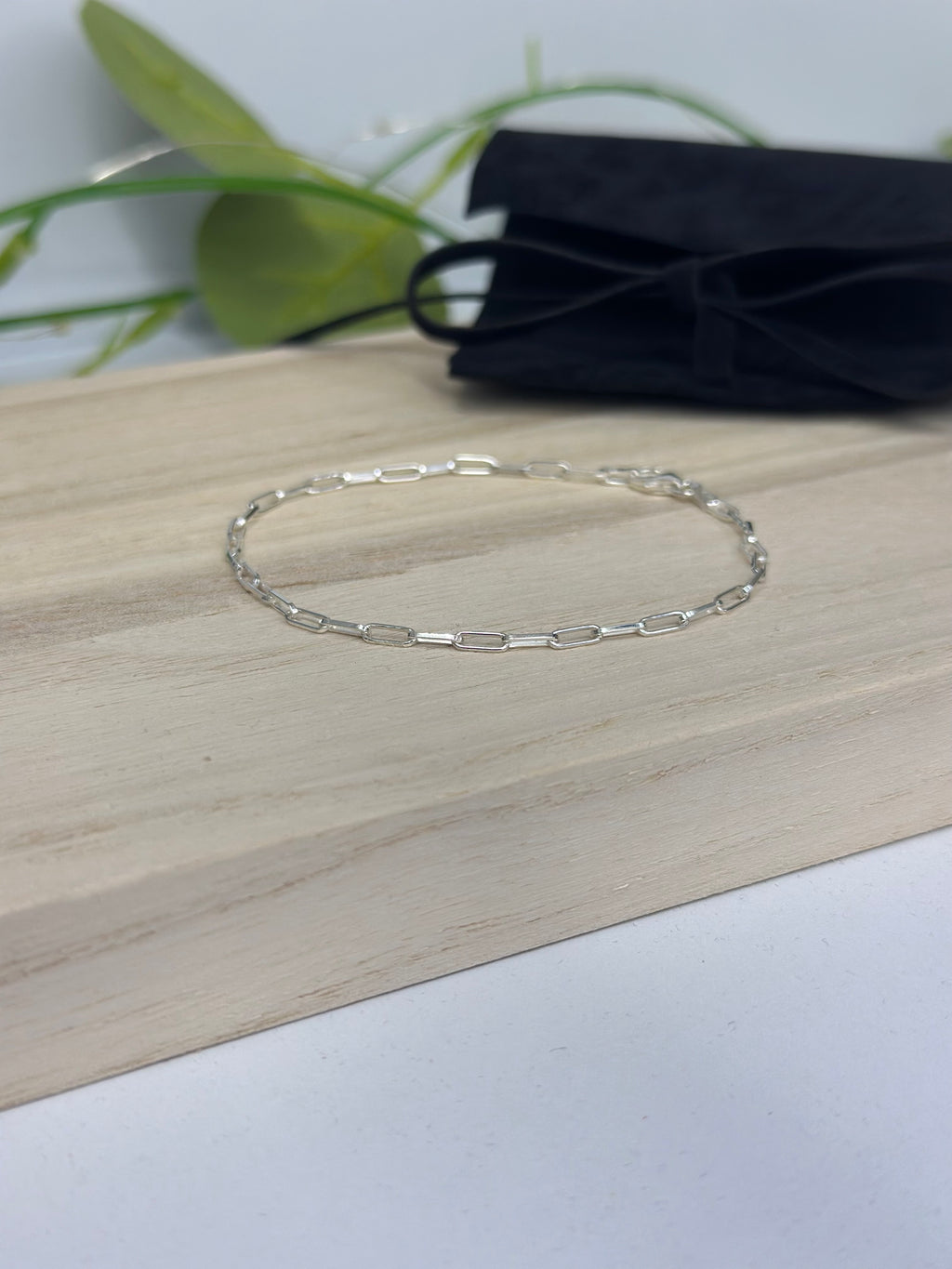 Sterling Silver Paper Chain Bracelet - Beautiful Keepsakes