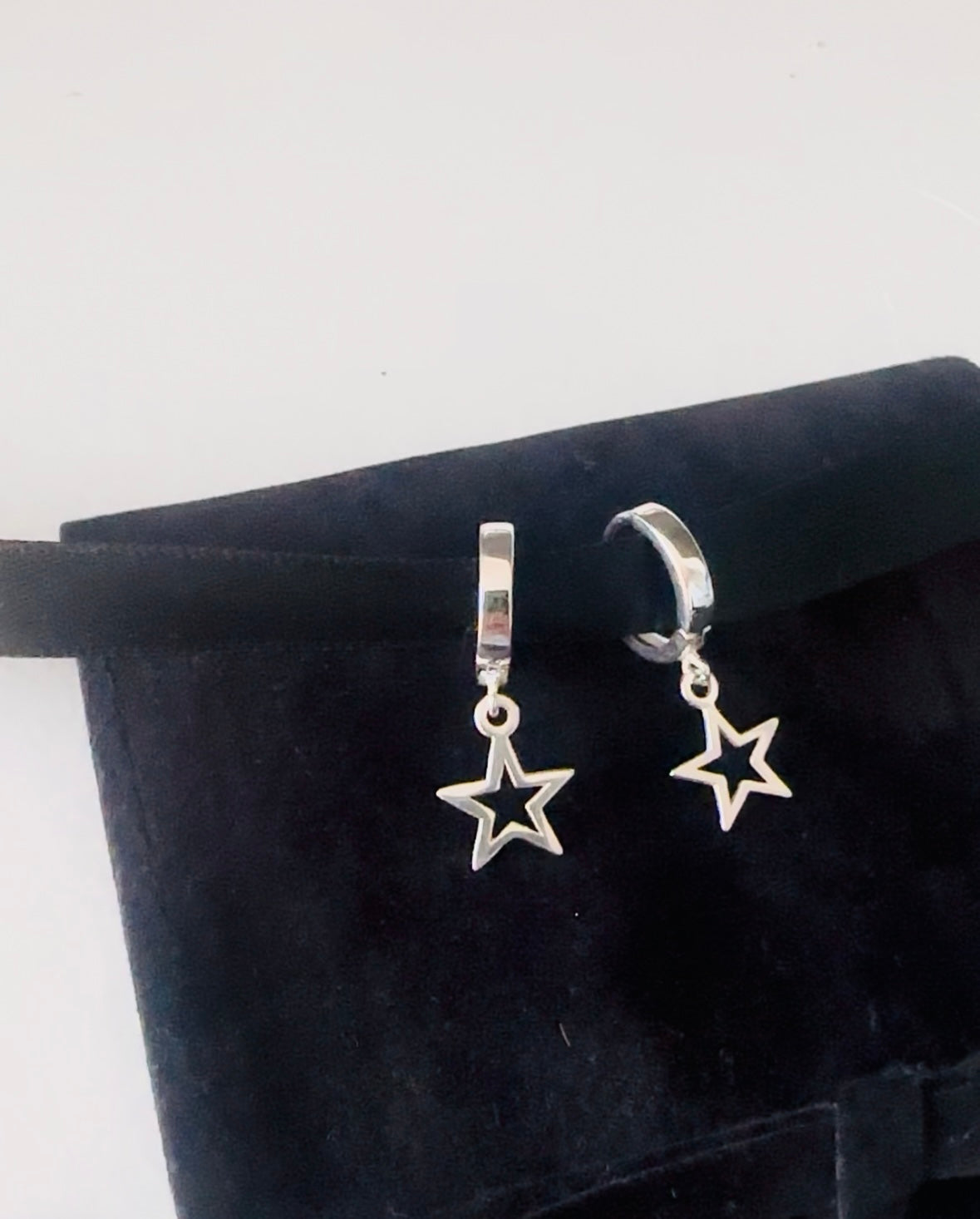 Star Huggie Hoops | Sterling Silver - Beautiful Keepsakes