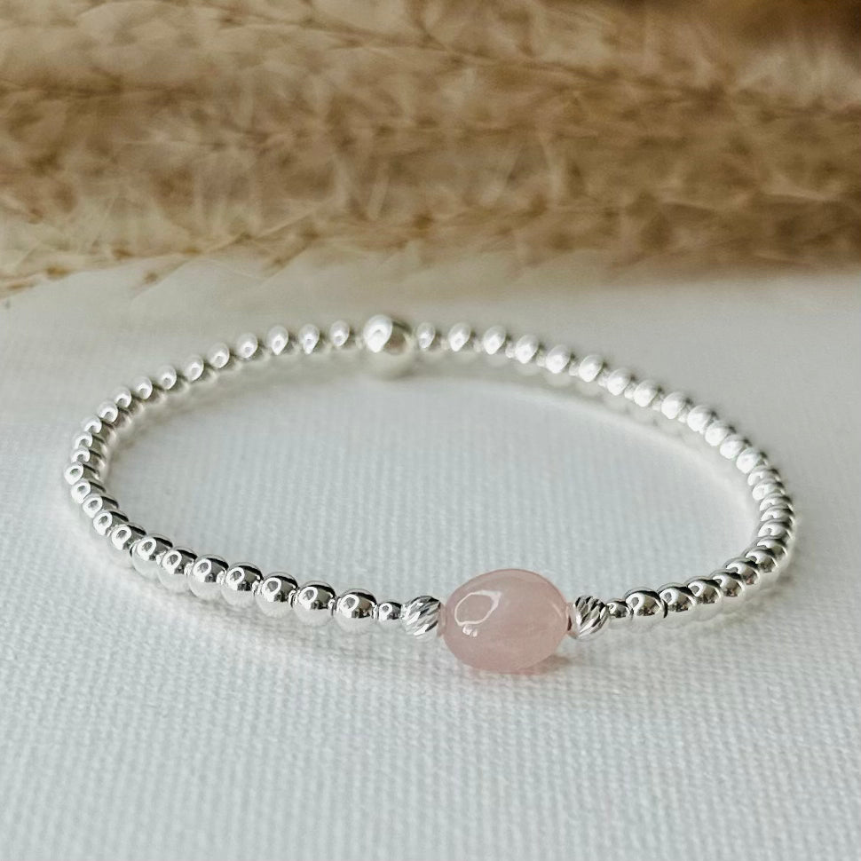 Rose Quartz Bracelet - Beautiful Keepsakes