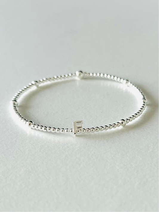 Initial Bracelet | Sterling Silver - Beautiful Keepsakes