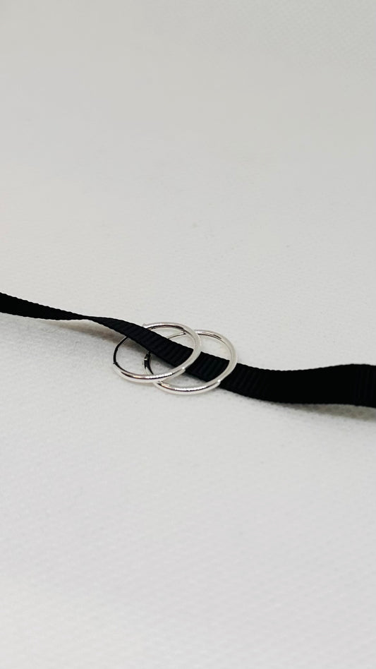 15mm Hoop Earrings | Sterling Silver
