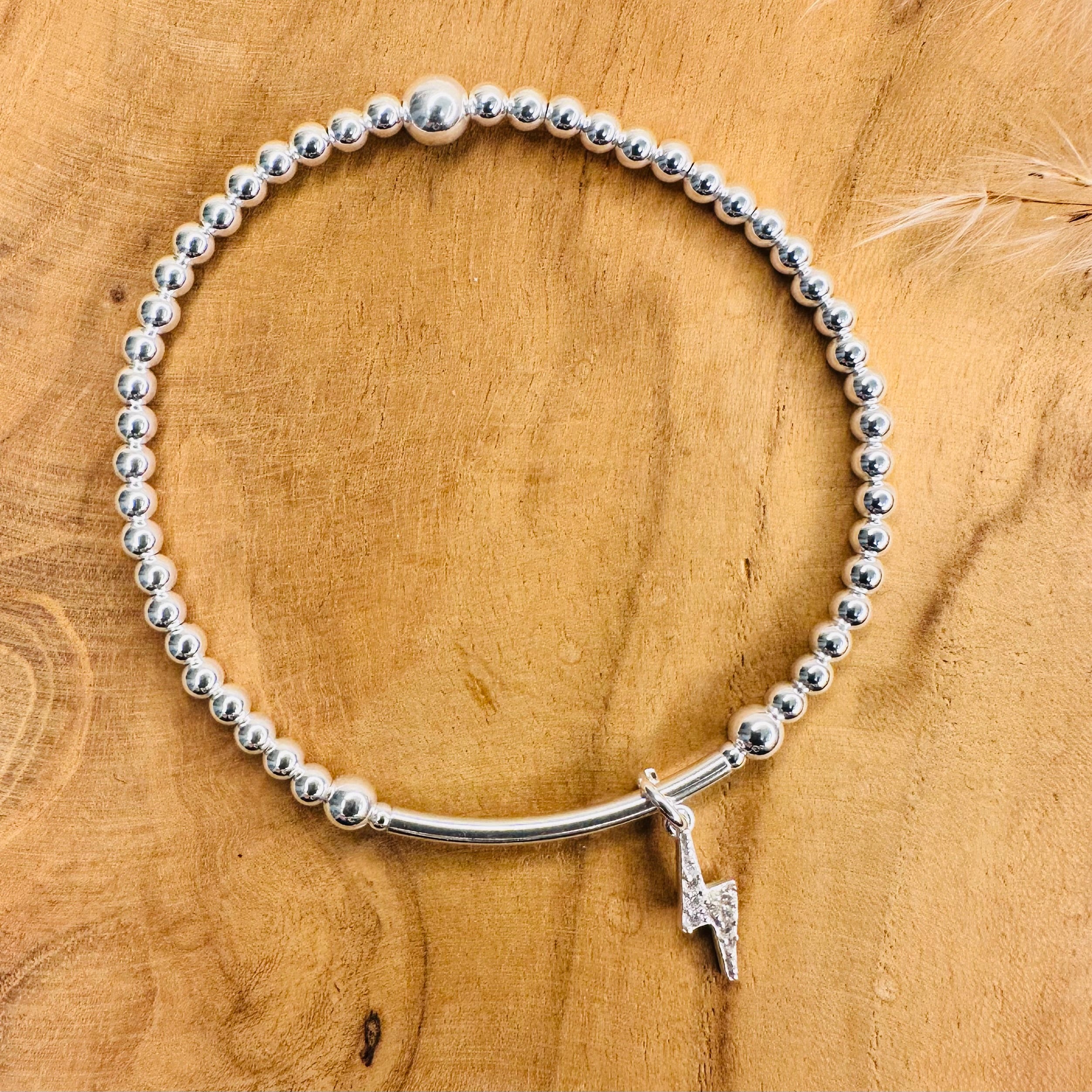 Diamanté Lightening Bolt Bracelet - Beautiful Keepsakes