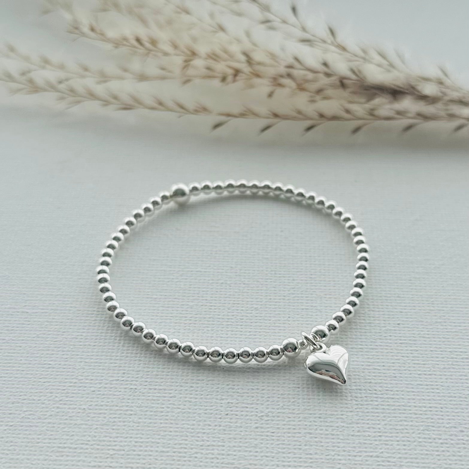 Heart Charm Bracelet - Beautiful Keepsakes