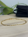 Gold Plated Vermeil Paper Chain Bracelet - Beautiful Keepsakes