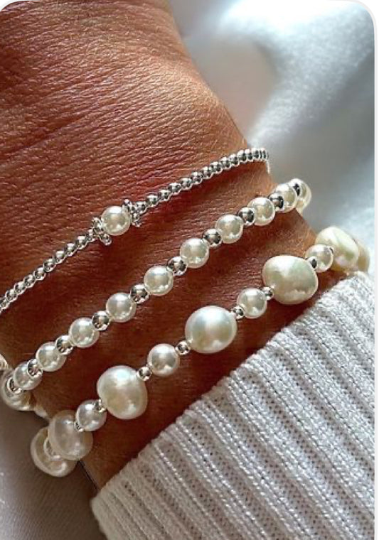 Pearl Bracelet Stack