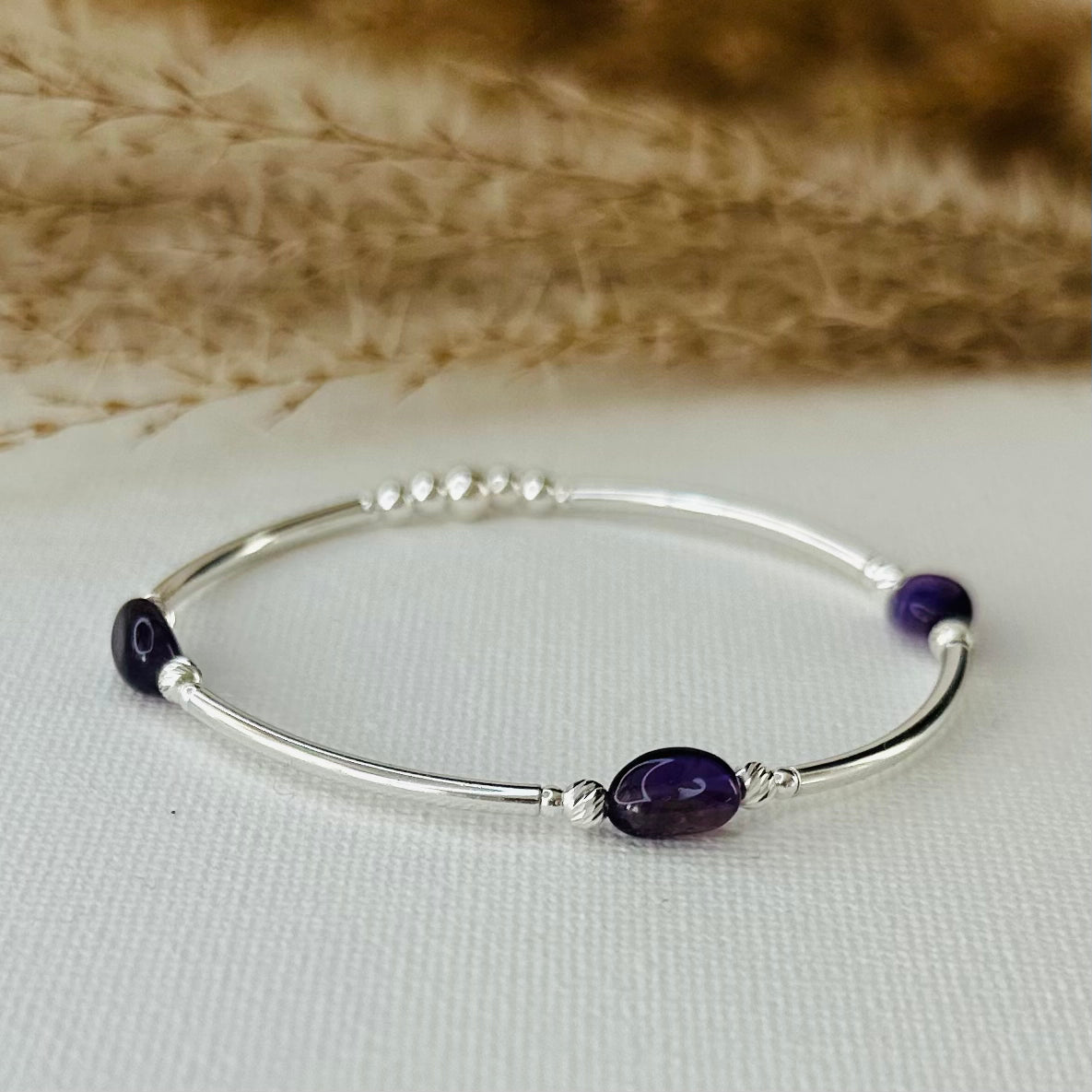 Amethyst Bangle - Beautiful Keepsakes