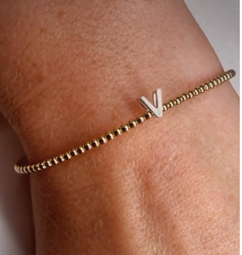 Initial Gold Filled Bracelet - Beautiful Keepsakes