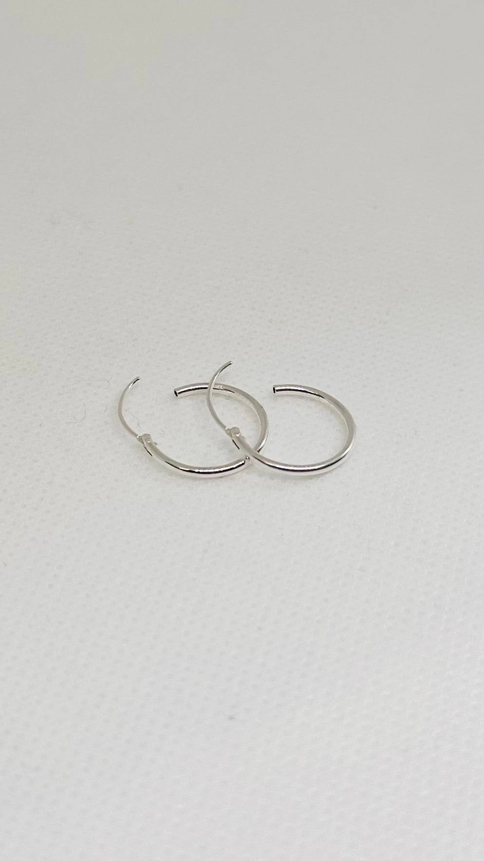 15mm Hoop Earrings | Sterling Silver - Beautiful Keepsakes