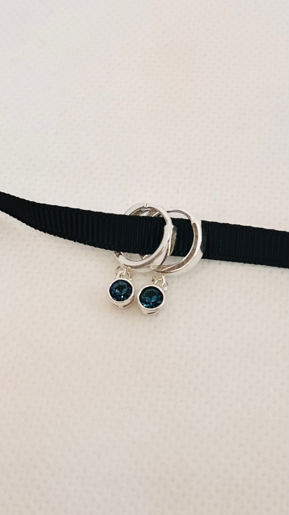 Birthstone Hoop Earrings | Sterling Silver - Beautiful Keepsakes