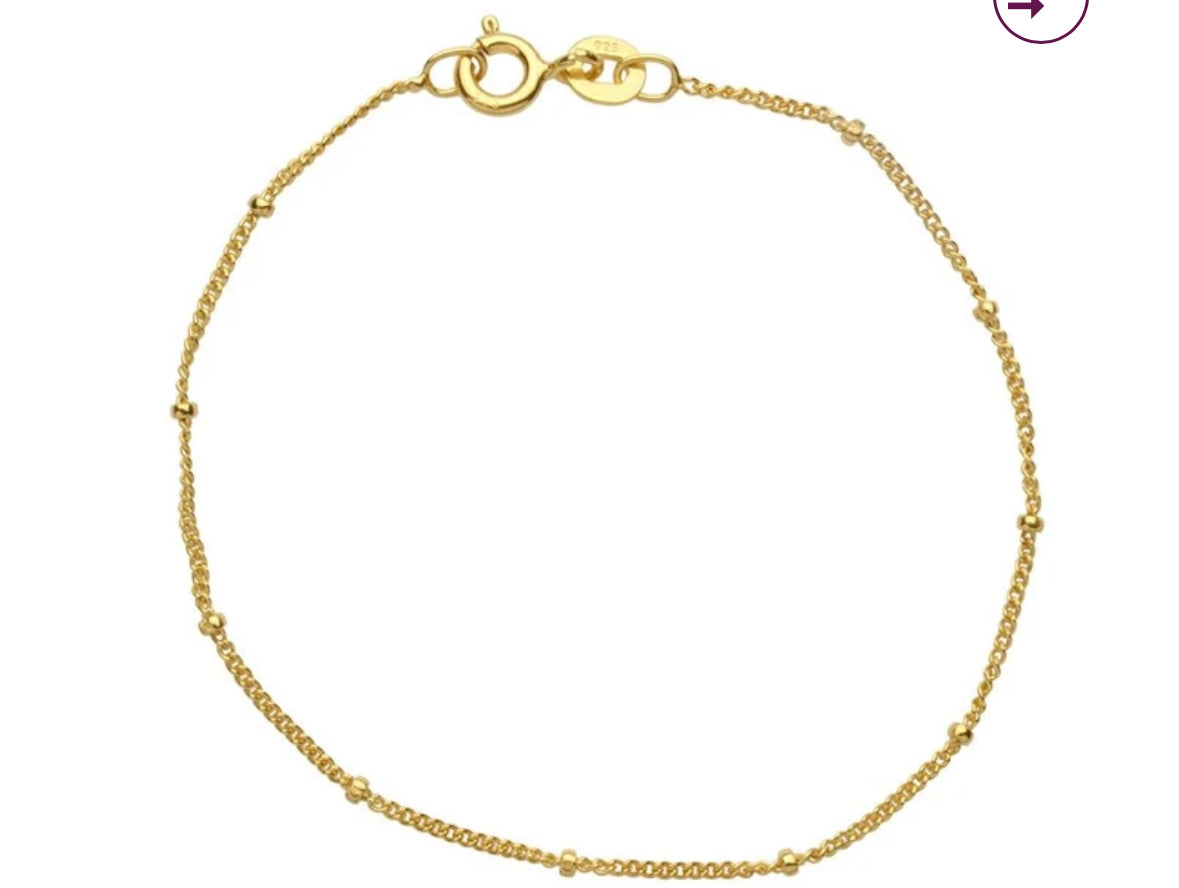 Satellite Chain Bracelet | Gold Plated - Beautiful Keepsakes