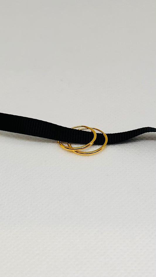 15mm Hoop Earrings | Gold Plated Vermeil