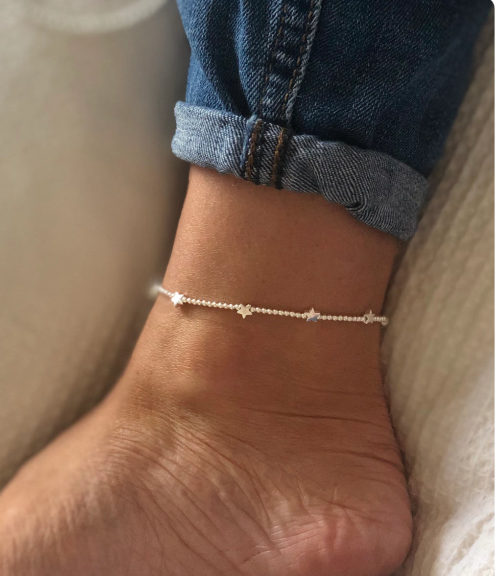 Celestial Anklet | Sterling Silver - Beautiful Keepsakes