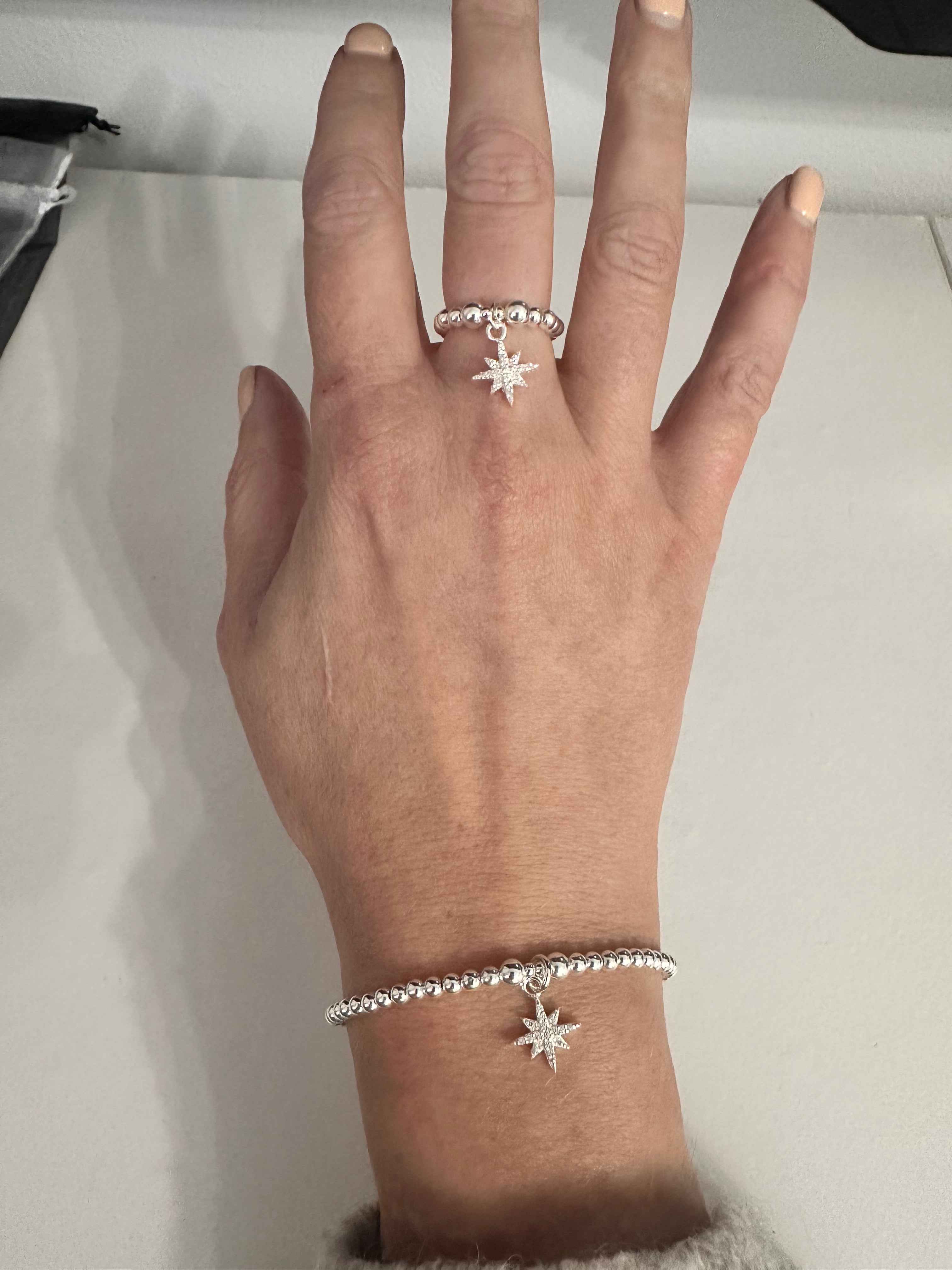 North Star Bracelet & Ring Set - Beautiful Keepsakes