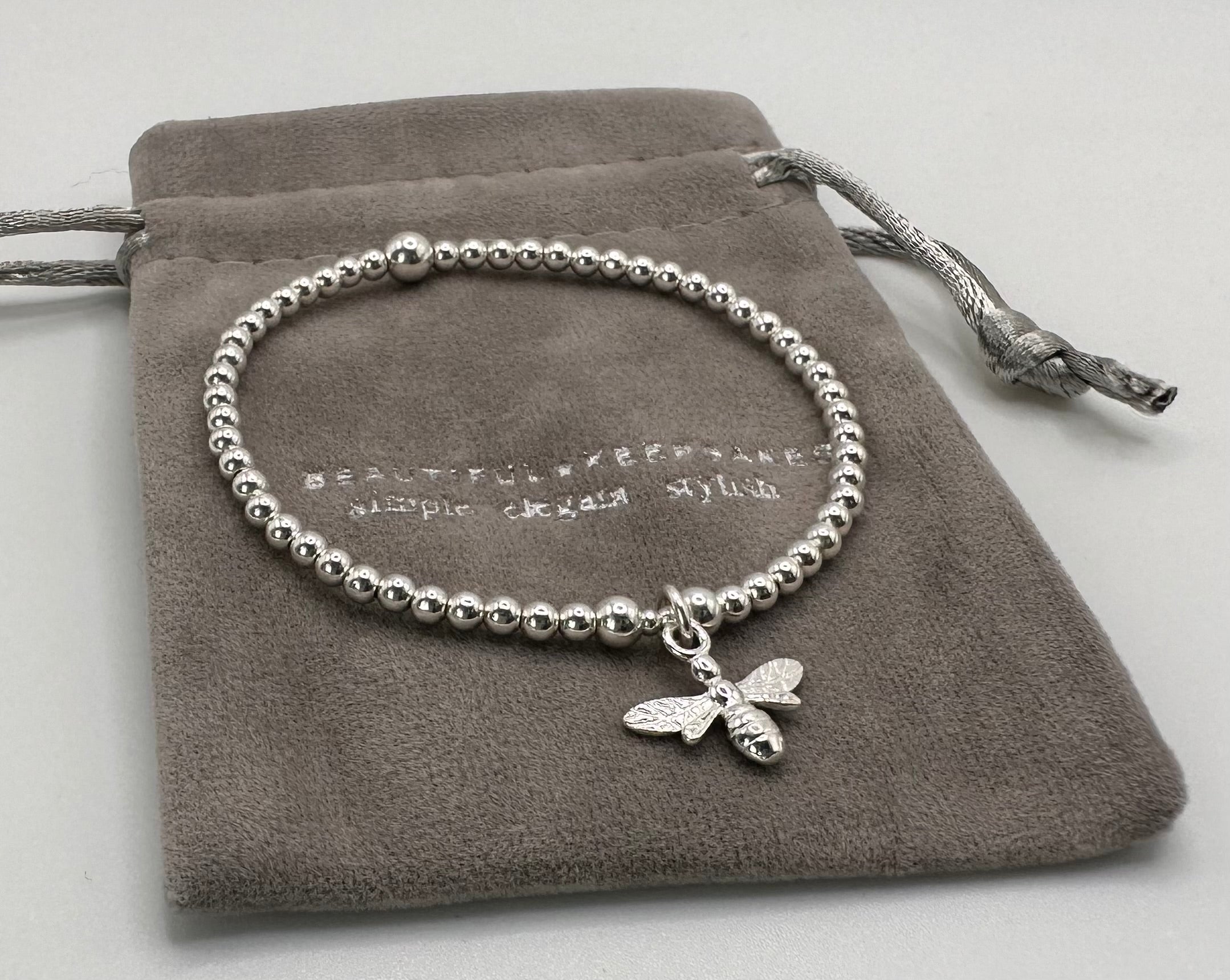 Silver Bee Bracelet - Beautiful Keepsakes