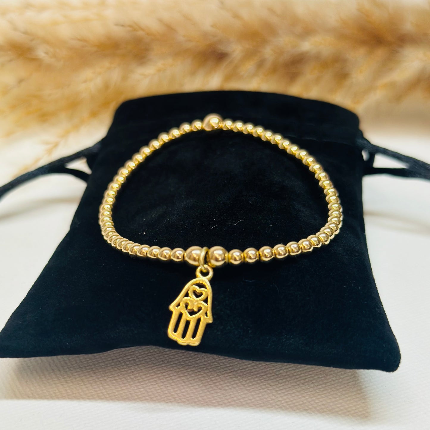 Hamsa Hand Gold Filled Bracelet