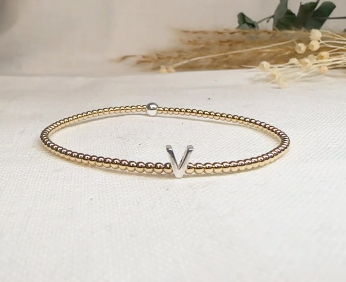Initial Gold Filled Bracelet - Beautiful Keepsakes