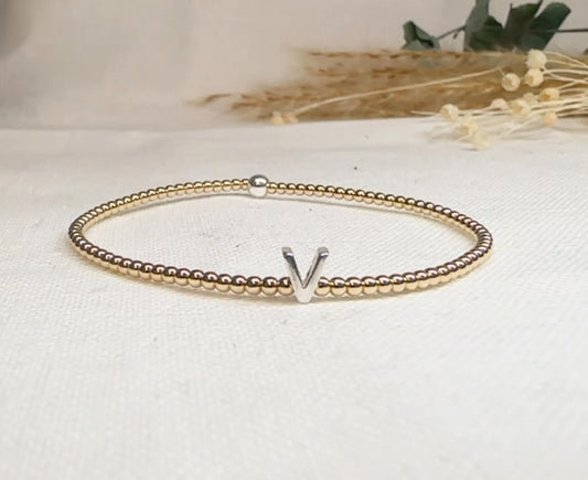 Initial Gold Filled Bracelet