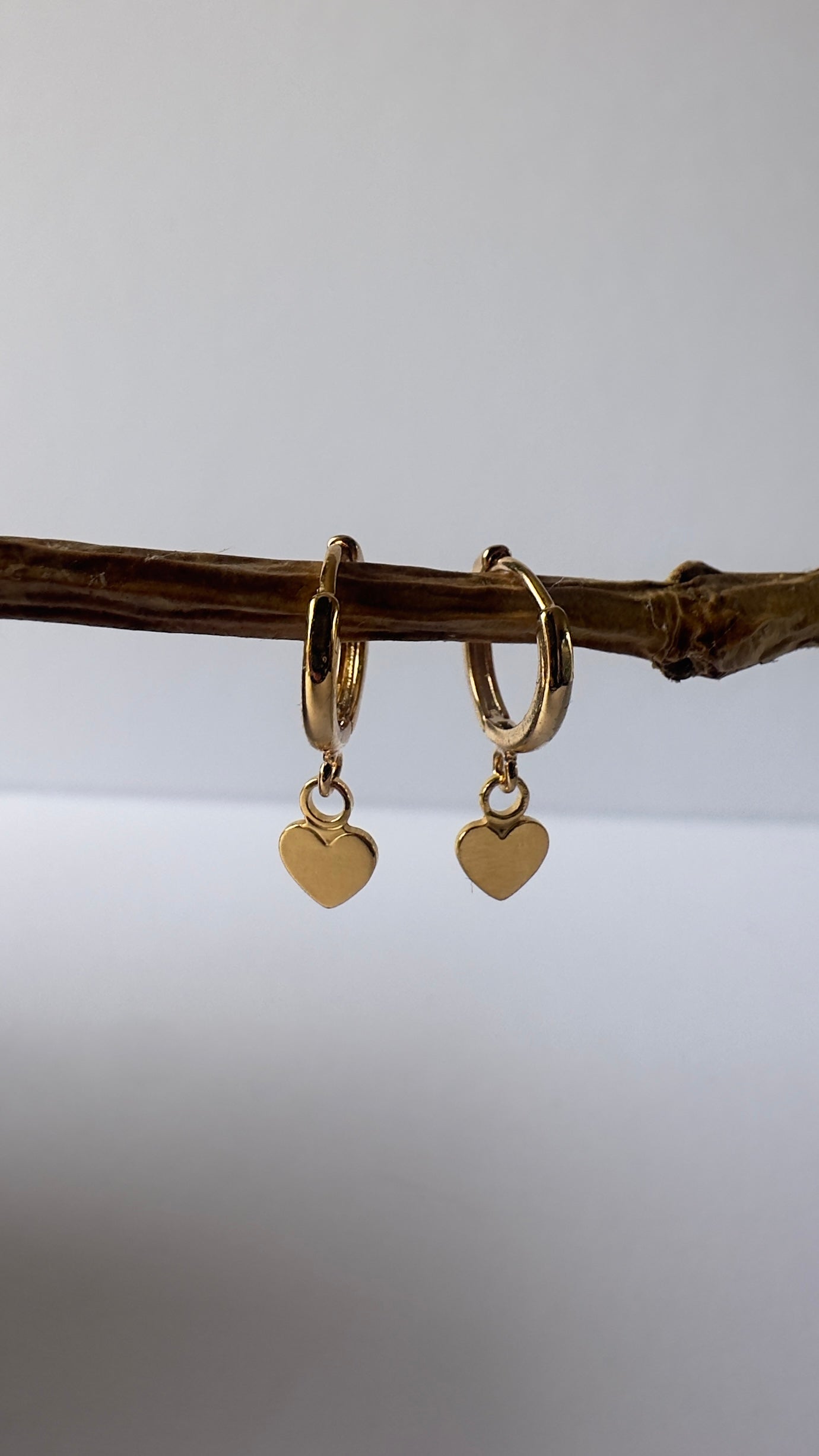 Heart Huggie Hoops | Gold Plated - Beautiful Keepsakes