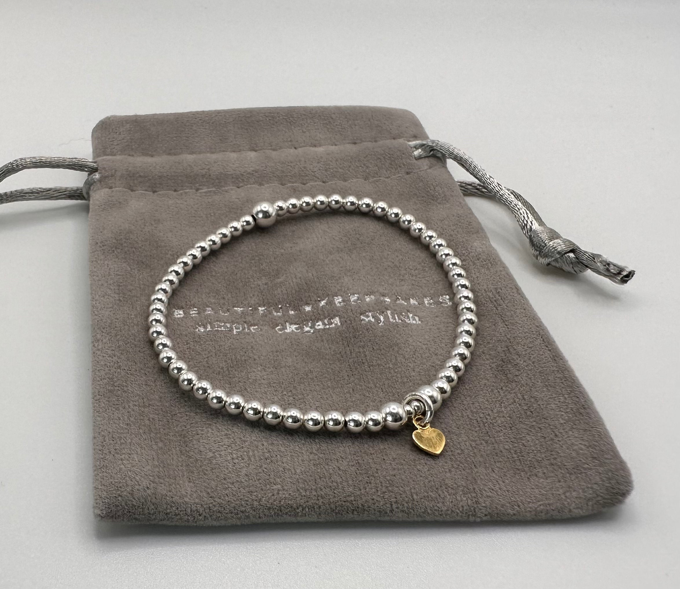 Tiny Gold Heart Bracelet - Beautiful Keepsakes