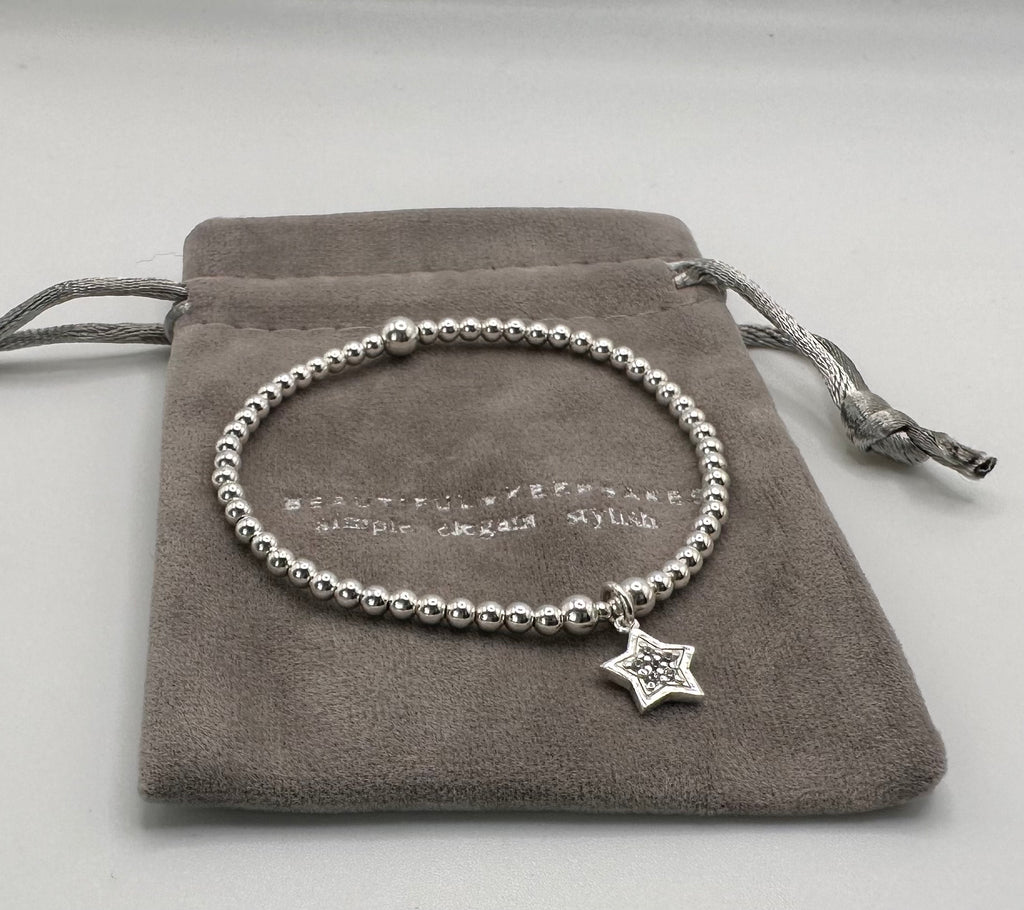 Diamanté Star Bracelet - Beautiful Keepsakes