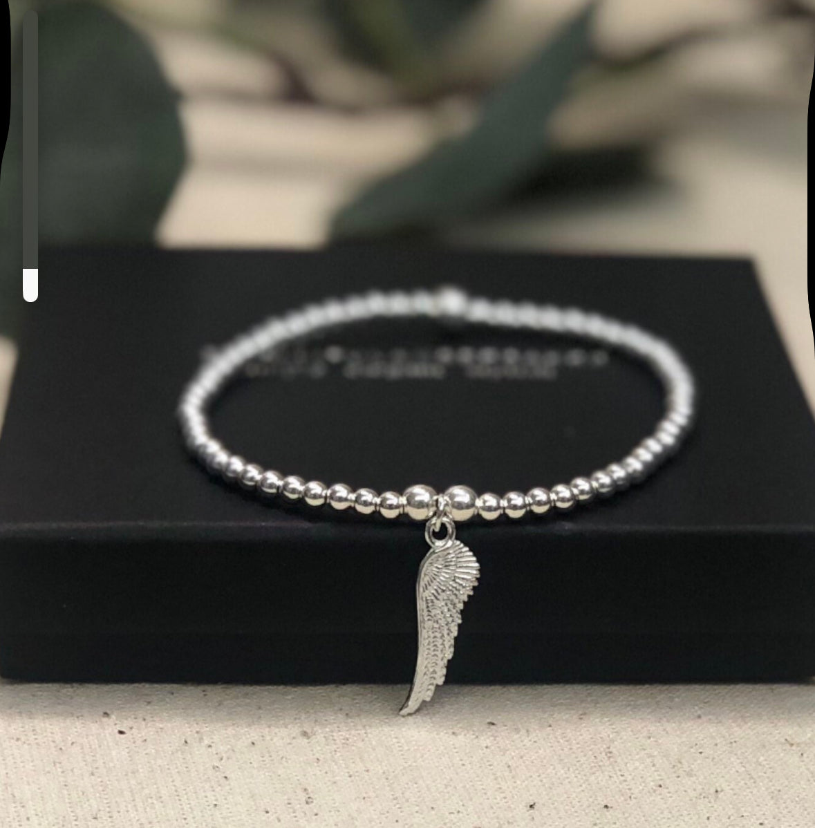 Silver Angel Wing Bracelet