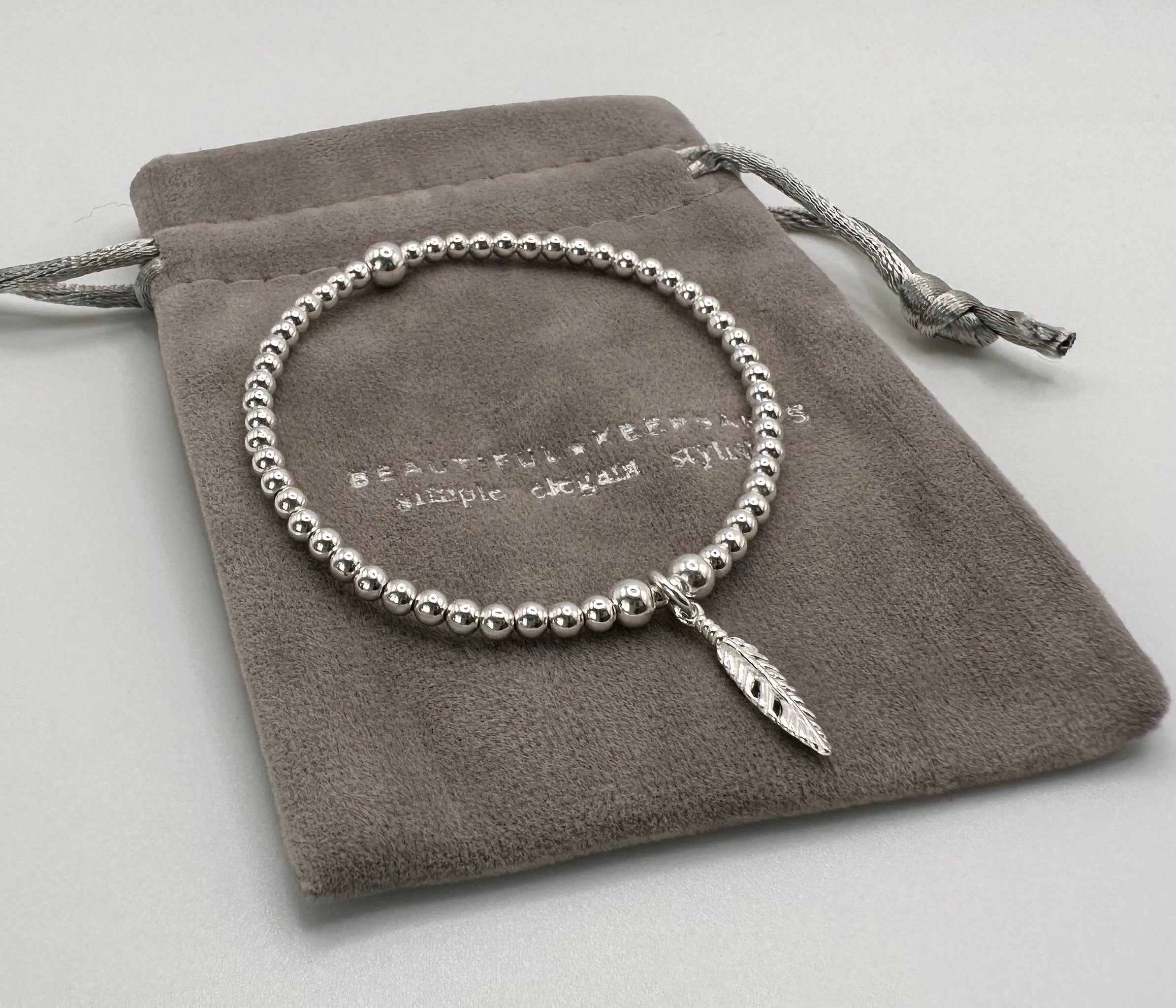 Feather Bracelet - Beautiful Keepsakes