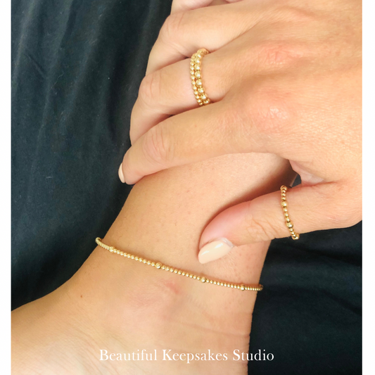 Gold Filled Satellite Anklet - Beautiful Keepsakes