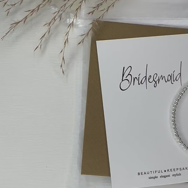 Bridesmaid | Bridal Party Postcards & Bracelets