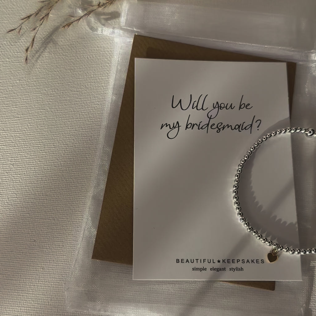 Will You Be My Bridesmaid | Bridal Party Postcards & Bracelets