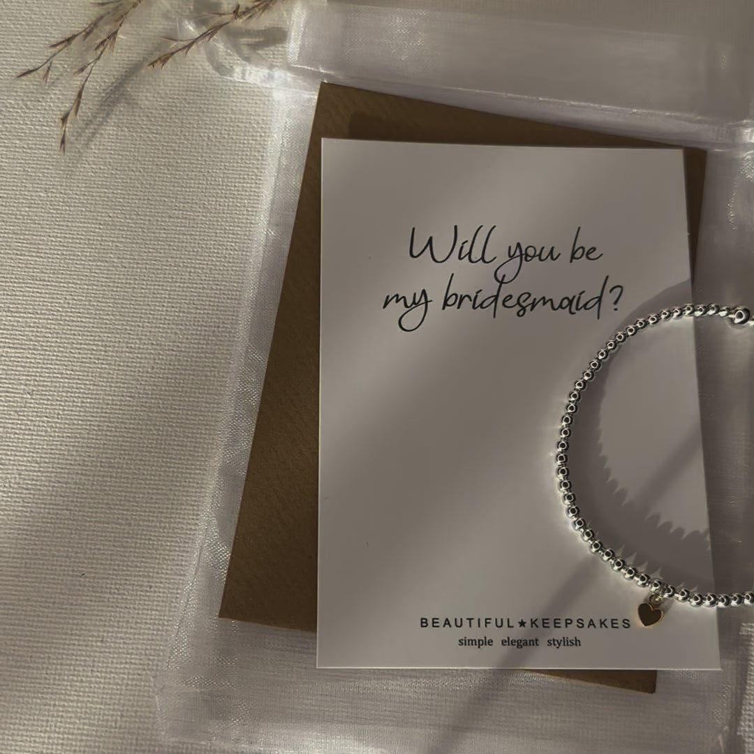 Will You Be My Bridesmaid | Bridal Party Postcards & Bracelets