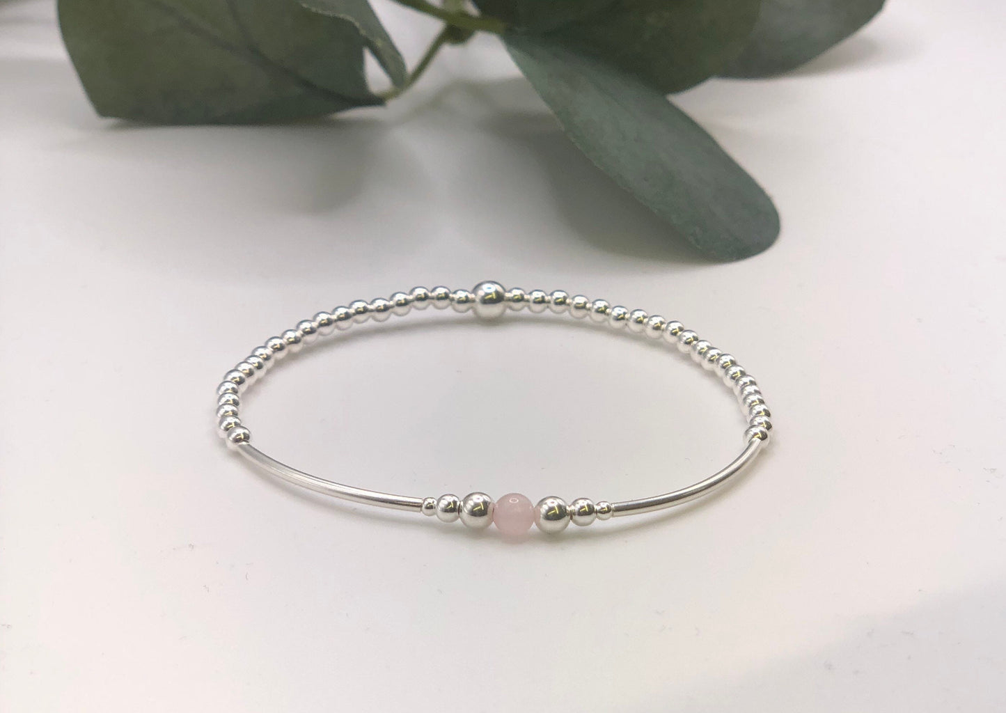 2mm Sterling Silver Gemstone Bracelet Beautiful Keepsakes