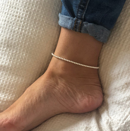 3mm Sterling Silver Anklet Beautiful Keepsakes